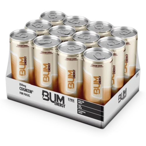 BUM Energy - Cream Soda (355ml, Pack of 12)