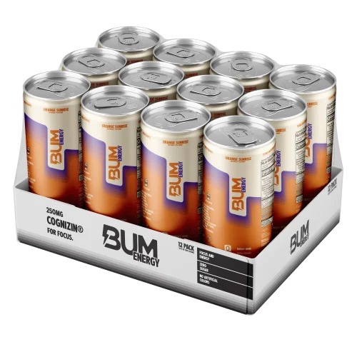 BUM Energy - Orange Sunrise (355ml, Pack of 12)